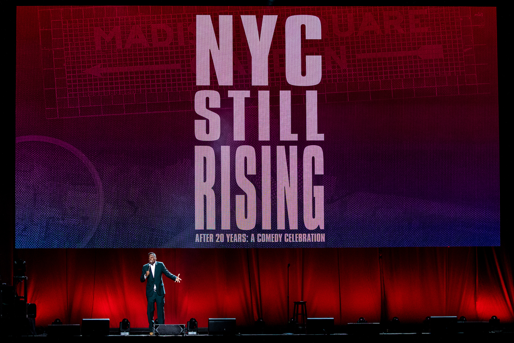 Photo 12 in 'NYC STILL RISING After 20 years:  A Comedy Celebration' gallery showcasing lighting design by Mike Baldassari of Mike-O-Matic Industries LLC